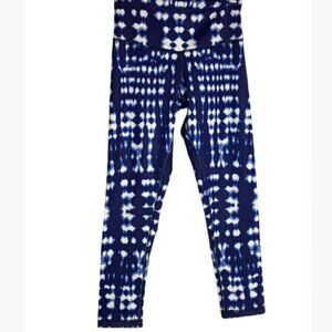 Define Your Inspiration (DYI) Indigo Tie Dye Leggings Small EUC